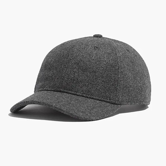 Madewell Accessories - MADEWELL “Heathered Blackbird” Wool Blend Baseball Cap